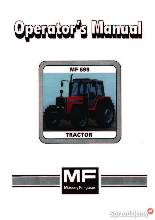 Instrukcja Manual MF Massey ferguson 698 1004 Rolnictwo Szamotuły