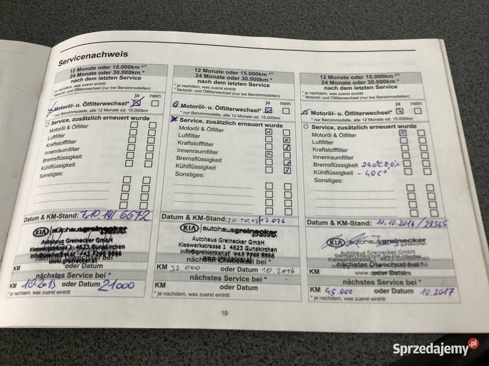 Kia Rio 12 Spirit serwis ASO czujnpark małopolskie Kraków sprzedam
