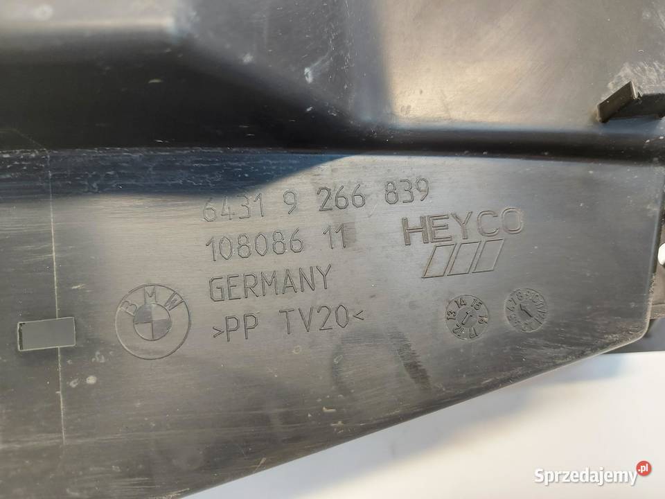 BMW i3 i01 REX Kierownica wlot powietrza 9266839