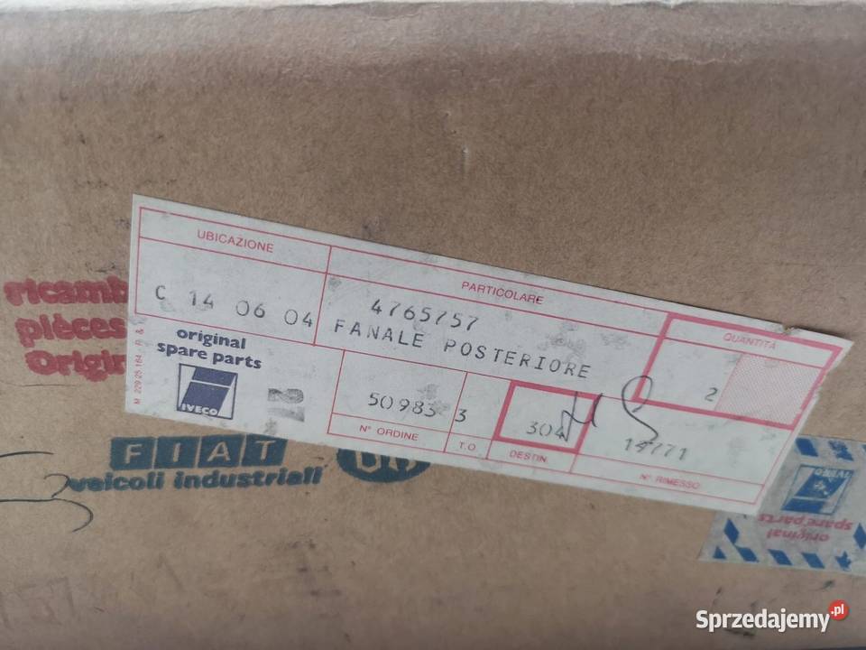 LAMPA TYLNA STOP Lewa Fiat Ducato 8294 4765757 osobowe