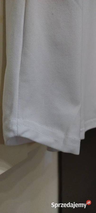 Bluzka w kolorze białym Bez wzoru