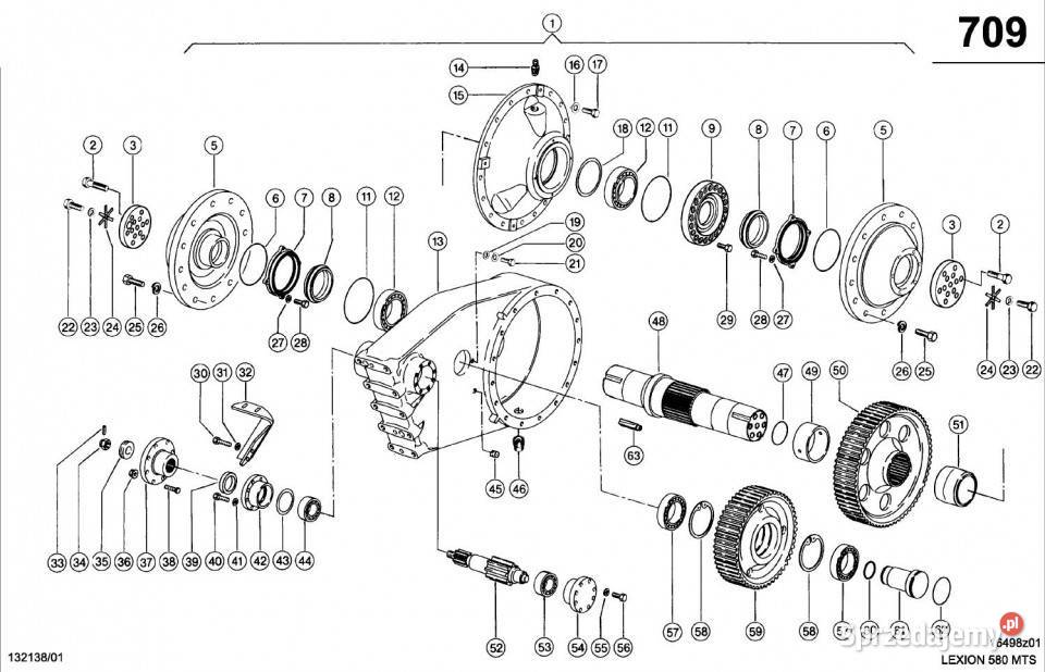 Claas Lexion 580 KOŁO POŚREDNIE 0007500601 Pozostałe Jastrzębniki sprzedam