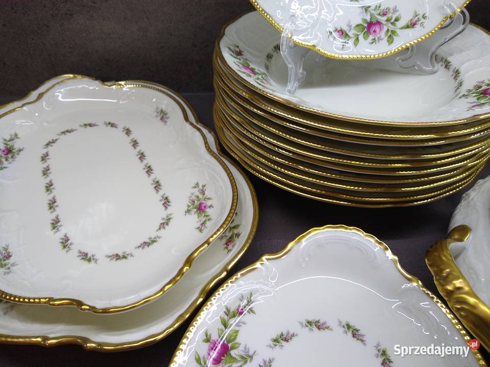 Serwis obiadowy Rosenthal Sanssouci Moosrose 12 Kalisz