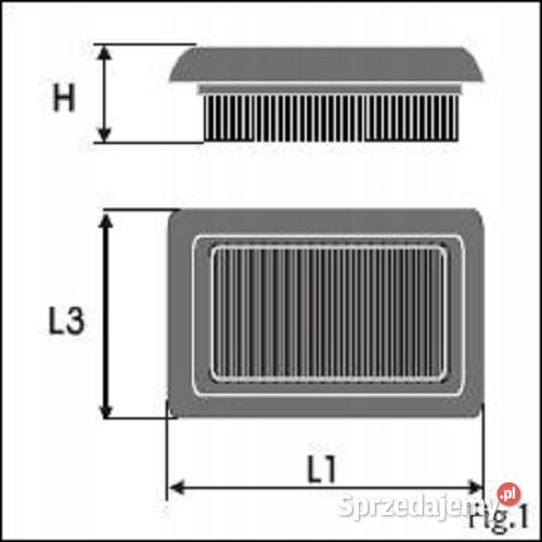 Zamienny filtr powietrza ZIELONY do AUDI P612252 Białystok sprzedam