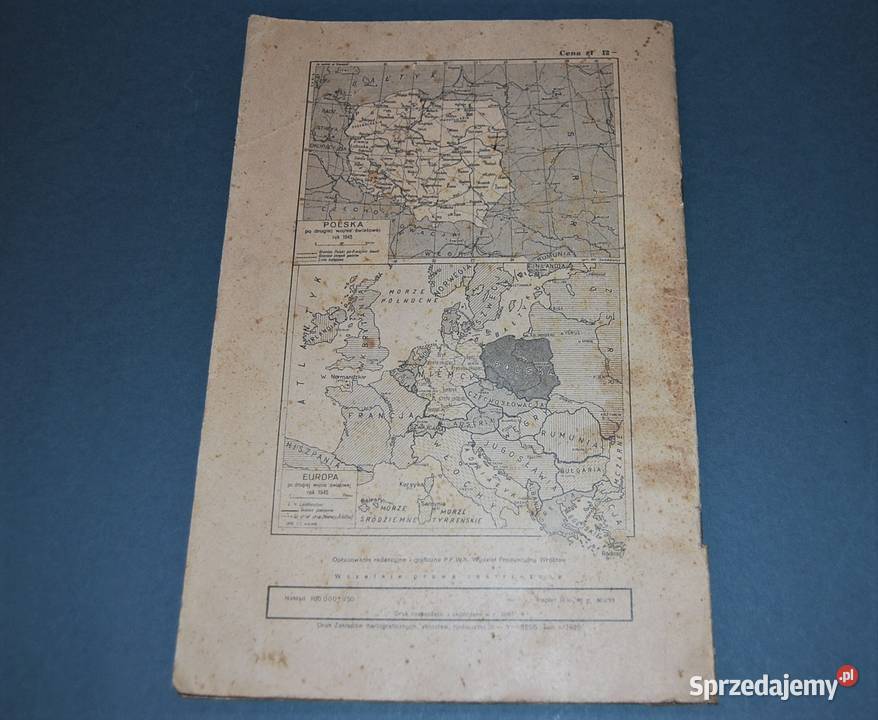 Mały Atlas Historyczny Wyd 1962r Starocia Warszawa sprzedam