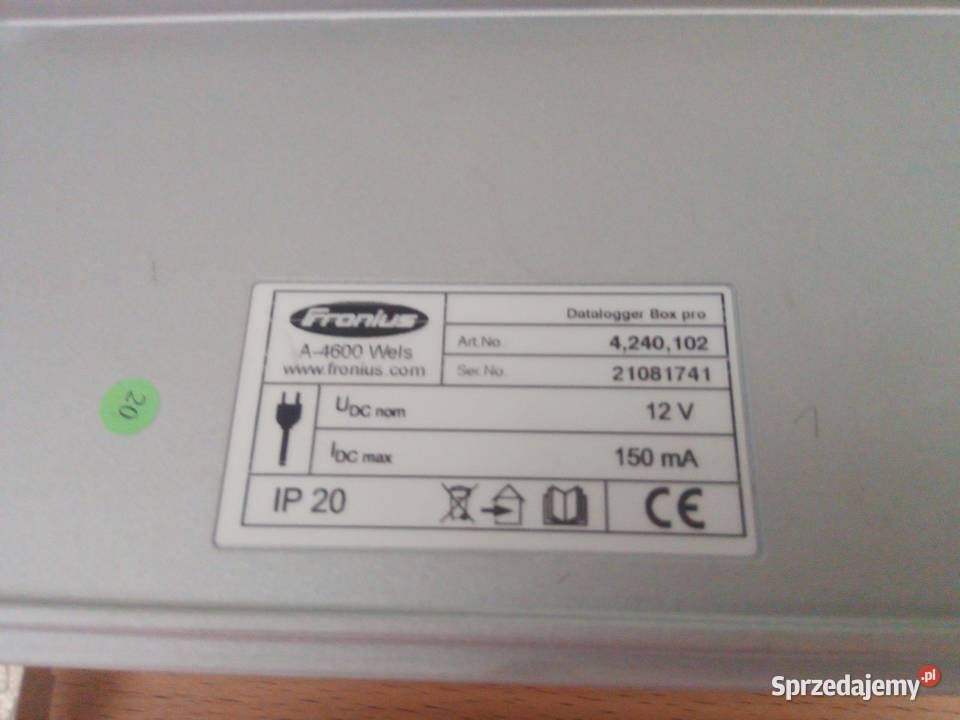 Datalogger Fronius serwer danych instalacji Jaworzno sprzedam