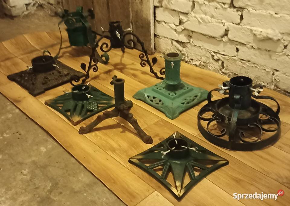 Stare solidne stabilne stojaki pod choinkę 8 sprzedam