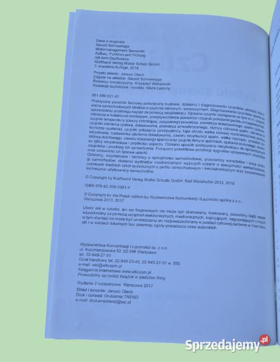 Czujniki układu sterowania silnika w praktyce Warszawa sprzedam