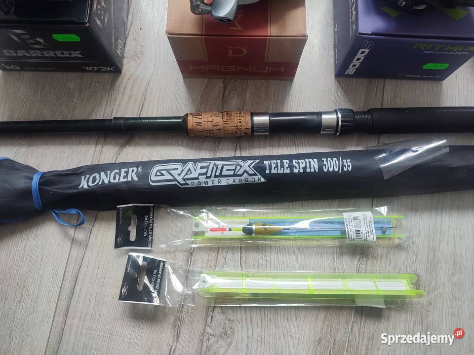 Wędka kołowrotek akcesoria wędkarskie nowe