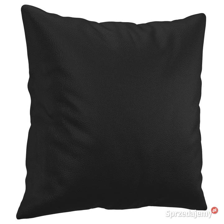 2osobowa sofa z poduszkami czarna 140 sztuczna Warszawa sprzedam