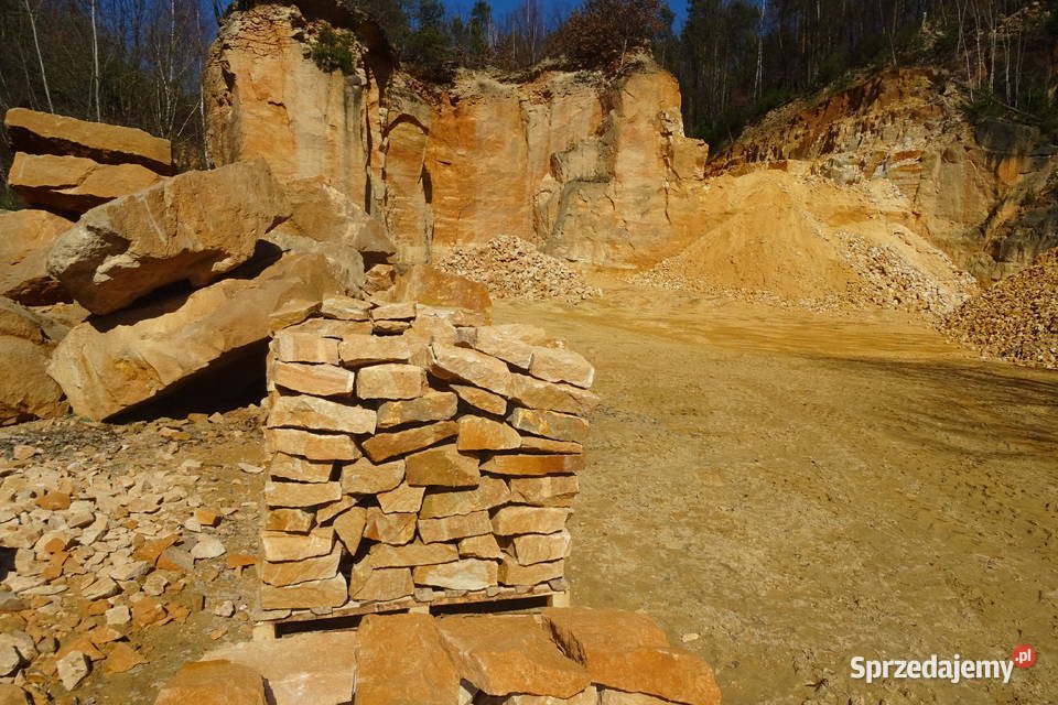 Płaski kamień ogrodowy na skarpy ziemne murki