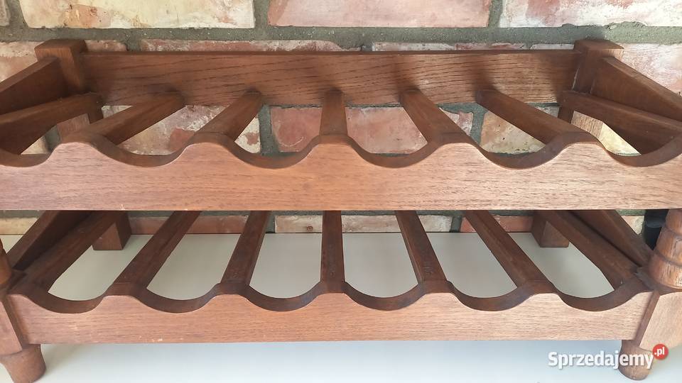 Stojak na wino drewniany dębowy 12 butelek 712 Gawroniec sprzedam