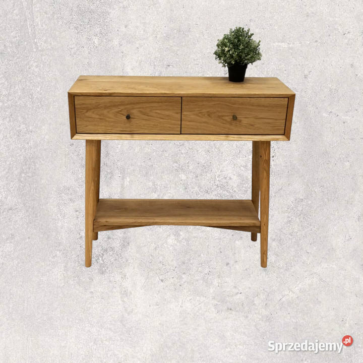 Konsola dębowa IZU z uchwytami Janczowa