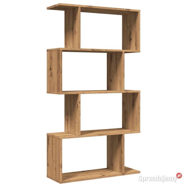 Regał przegroda 4 poziomy dąb artisan 70x24x129 Warszawa