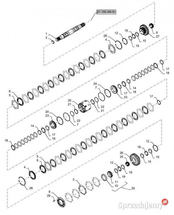 Holland T6090 Element nośny 87581464 Jastrzębniki