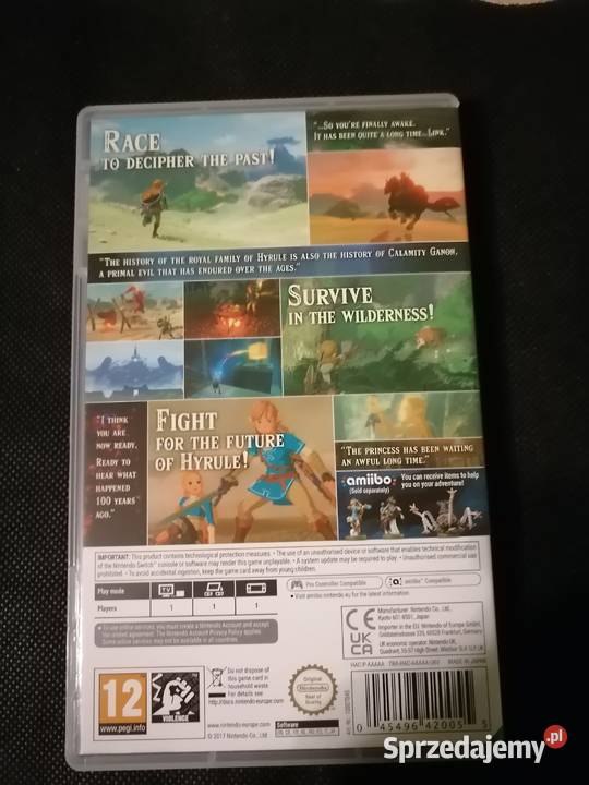 The Legend of Zeld Breath of The Wild NS 1 Gry na konsole Sompolno