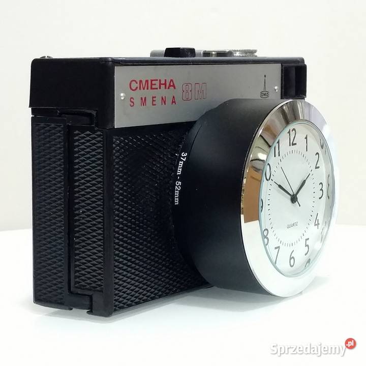 Zegar na półkę biurko aparat fotograficzny loft Siemianowice Śląskie