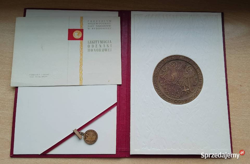 Medal odznaka honorowalegitymacja Nakło nad Notecią