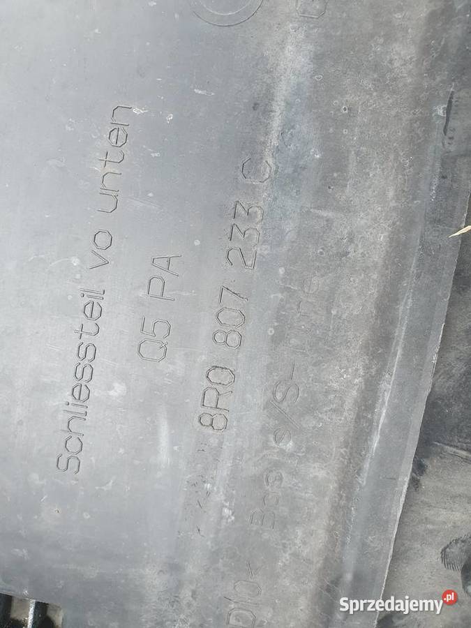 AUDI Q5 8R 12 PŁYTA OSŁONA POD ZDERZAK PRZÓD Międzychód