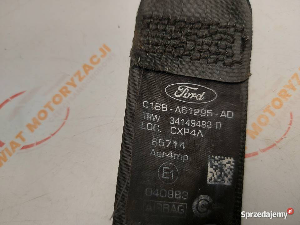 FORD FIESTA MK7 VII LIFT 16r pas bezpieczeństwa Kielce