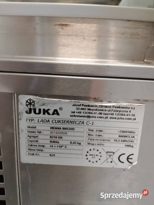Witryna cukiernicza Juka C1 VIENNA 60CH Wrocław sprzedam