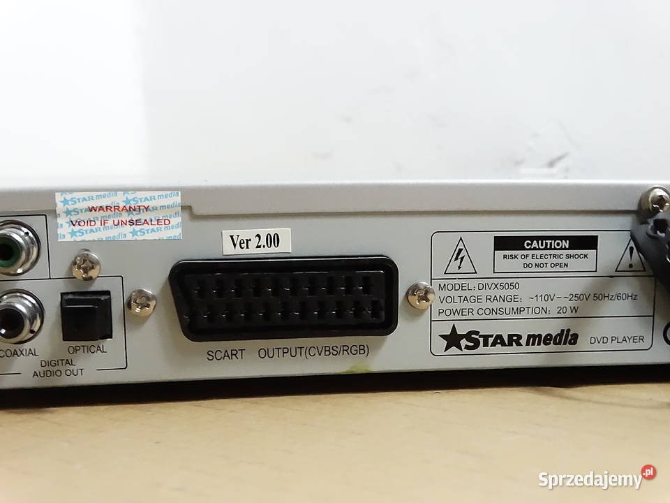 Odtwarzacz DVD STAR media DIVX5050 DivX MP3 CD