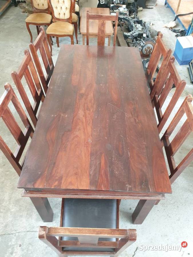Stylowy Stół krzesła drewno egzotyczne dolnośląskie Głogów