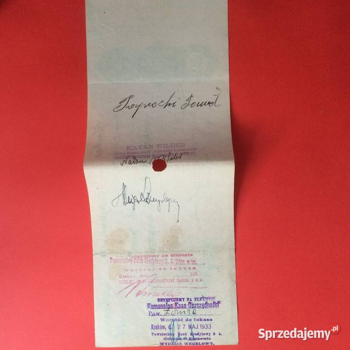 1508 Weksel Wystawiony W Krakowie 4 Szczecin