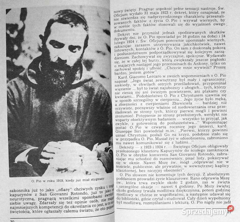 Ojciec Pio Osobowość i posługa w relacjach Chełm