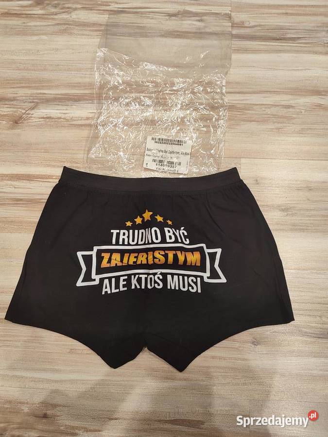 Nowe bokserki męskie z napisem rozmiar M Tarnów