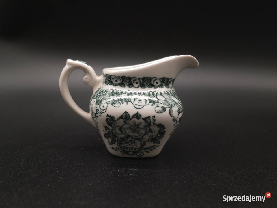 Porcelanowy mlecznik Villeroy Boch zielony wielkopolskie Raszków