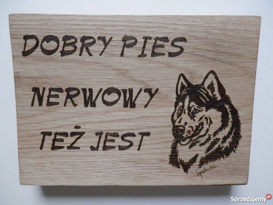 Tabliczka drewniana ręcznie wykonana jedyna taka Szczecinek