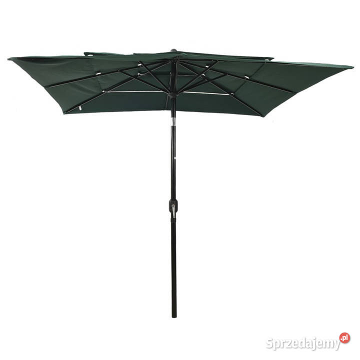 3poziomowy parasol na aluminiowym słupku zielony Pozostałe mazowieckie Warszawa