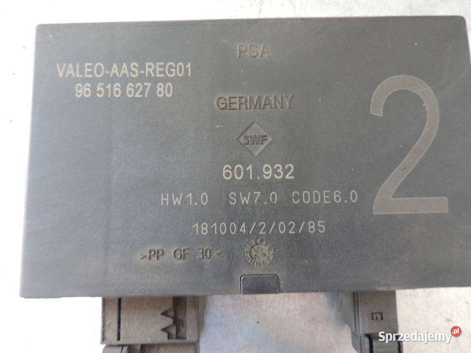 CITROEN C3 MODUŁ STEROWNIK PDC 9651662780 małopolskie Nowy Sącz