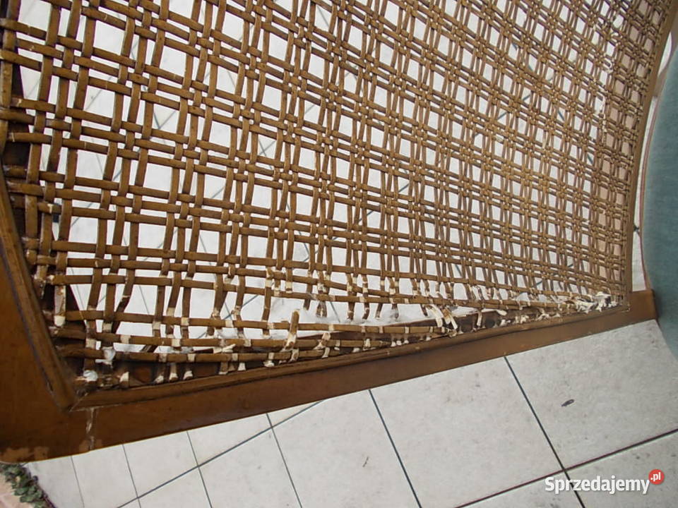 krzesła drewniane kpl8 USA z rafią oryginalne mazowieckie Falenty Nowe