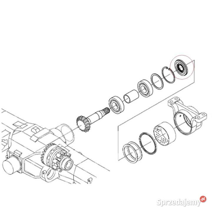 Uszczelniacz 35 x 90 x 8 mm Kubota M8540 M8560 Tajęcina