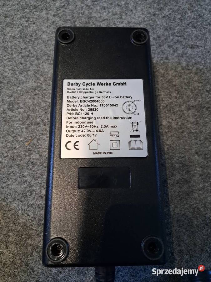 bateria BROSE 650Wh ładowarka Sieradz