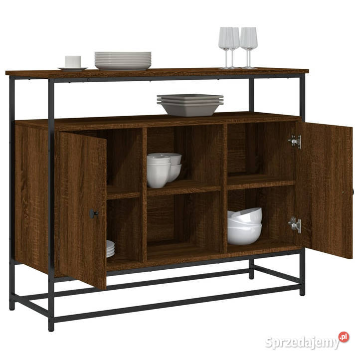 Komoda brązowy dąb 100x35x80 materiał Warszawa