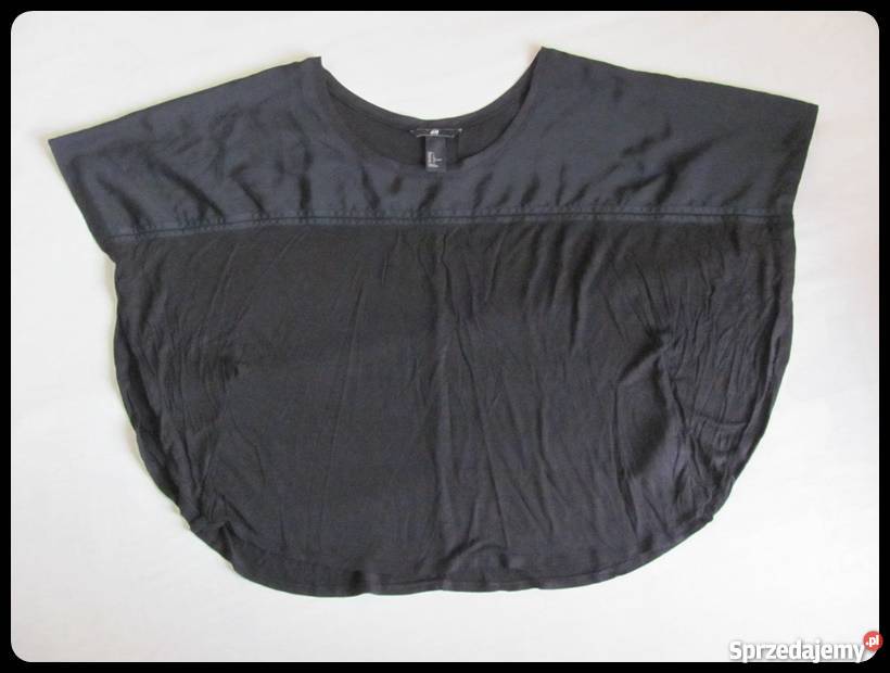 HM czarna bluzka ciekawy krój rozmiar Płock