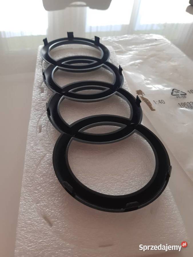 Emblemat Audi czarny ring przód 285mm A6 A7 A8 sprzedam