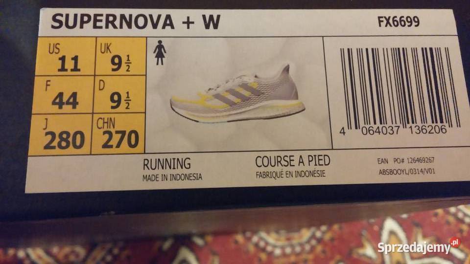 NOWE buty ADIDAS SUPERNOVAW 44 GRATISwysył podlaskie