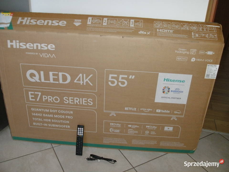 QLED TV 55 Smart TV z WiFi 4K UHD Android TV Karlino