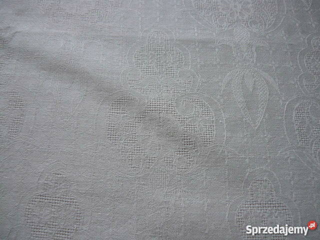 Obrus z PRLu Tkaniny Myszków sprzedam