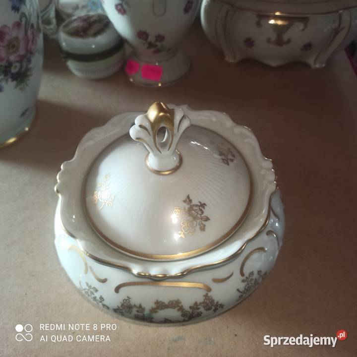 Puzdro kremowo złote Syg Schirnding US Zone Gdańsk