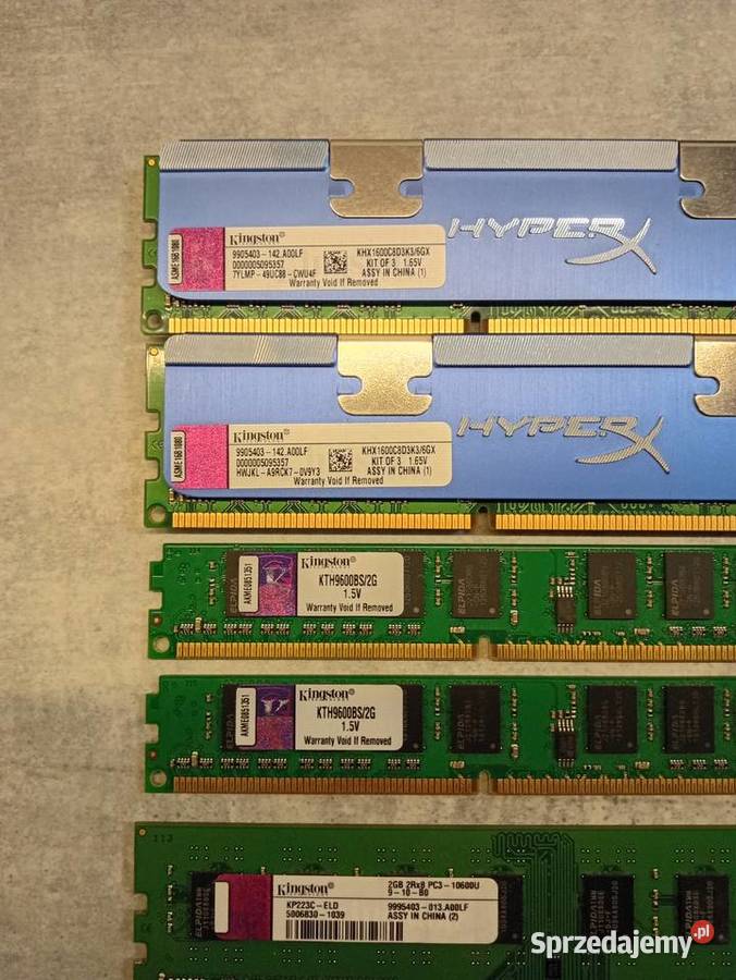 Ram Kingston 2gb x5 Pojemność 8GB Pamięci Myślenice