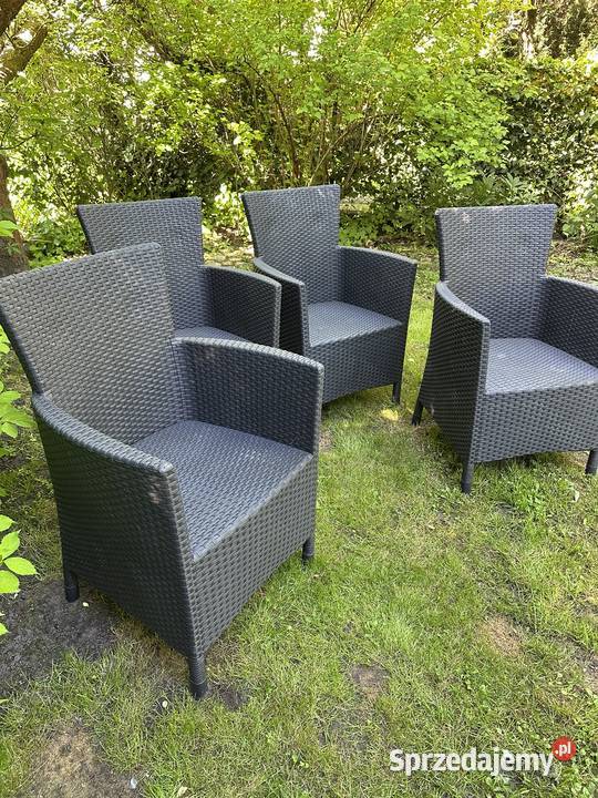 Komplet 4 foteli ogrodowych Allibert Poznań