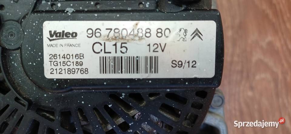 Oryginalny alternator Valeo do Peugeota 508 SW I Reda