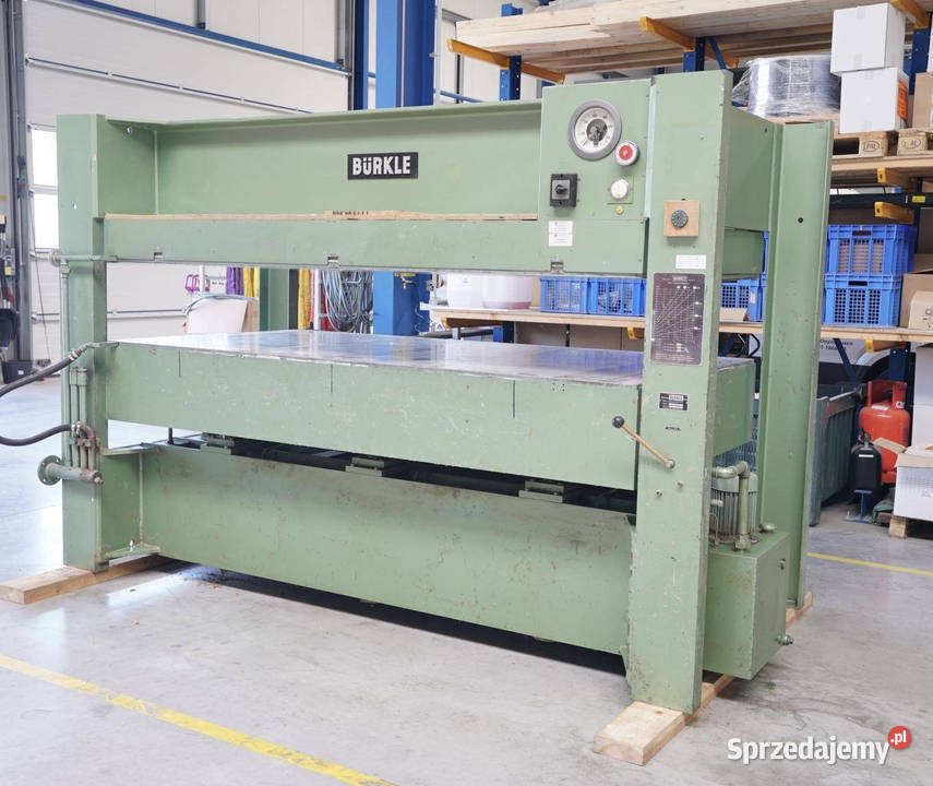 Prasa do forniru BURKLE S100 250130 Produkcja Wadowice sprzedam