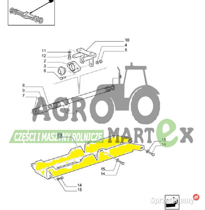 87517146 OSŁONA WAŁU CNH Wichrów