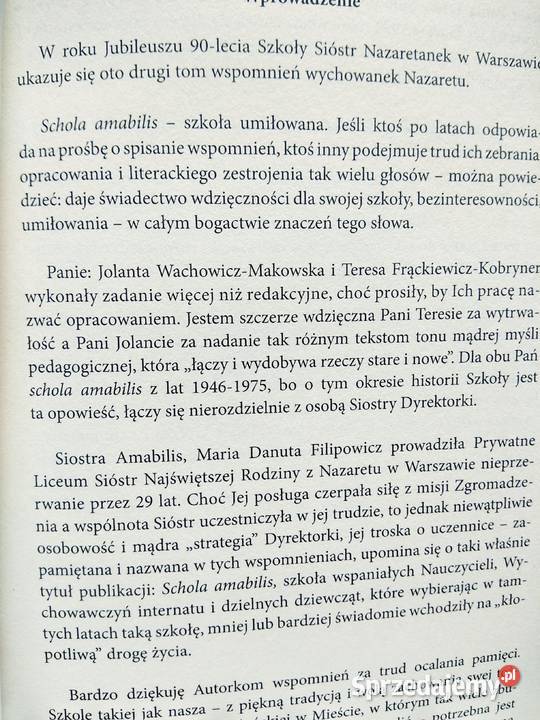 Schola Amabilos antykwariat szkolny książki